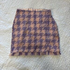 Stradivarius Purple and Pink Pencil Skirt